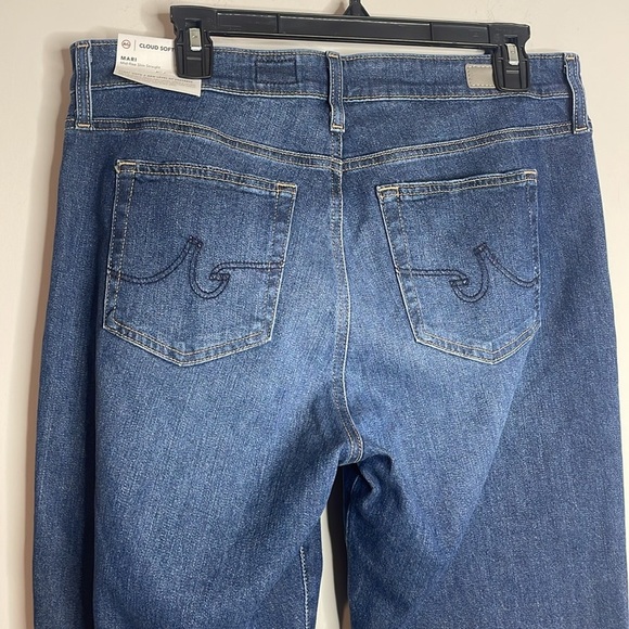SOLD AG Adriano Goldschmied | Mari Mid Rise Slim Straight Cloud Soft Jean Size - Picture 4 of 8